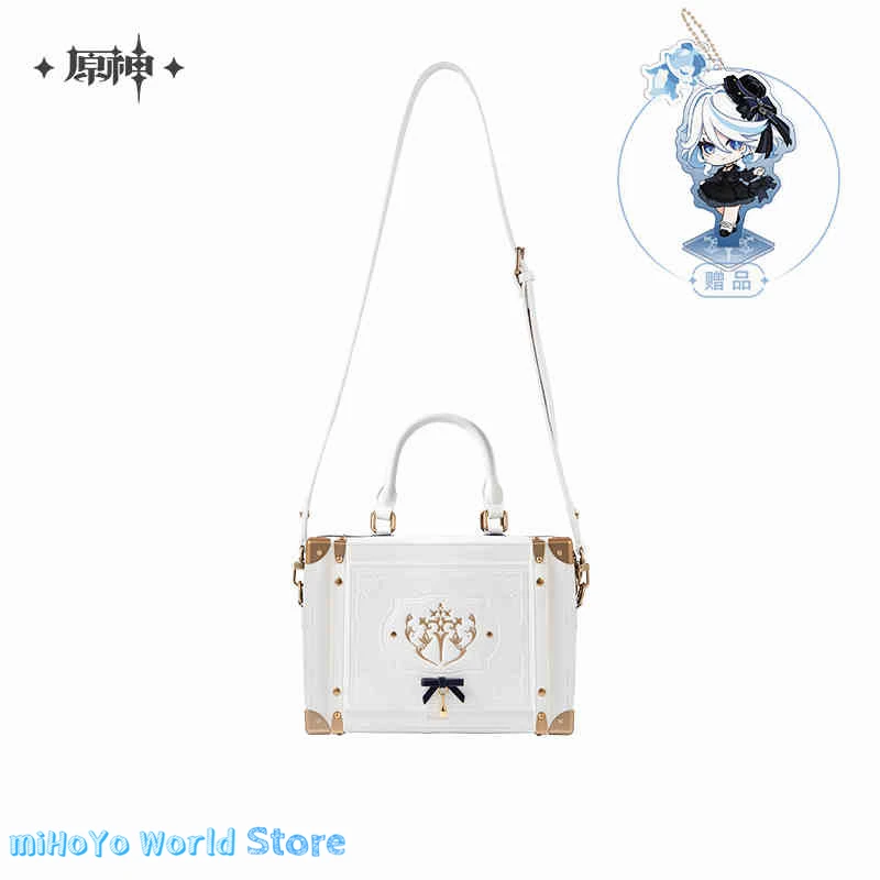 [رسمي] حقيبة Furina MiHoYo الأصلية Merch Genshin Impact Furina موضوع الانطباع سلسلة حقيبة يد حقيبة كتف تأثيري الهدايا