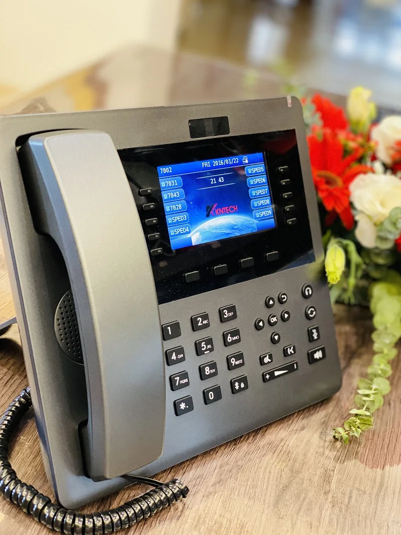 KNPL-700 Office IP Telephone System Hotel Business Desk Business Telephone Corded Phone Factory Desktop