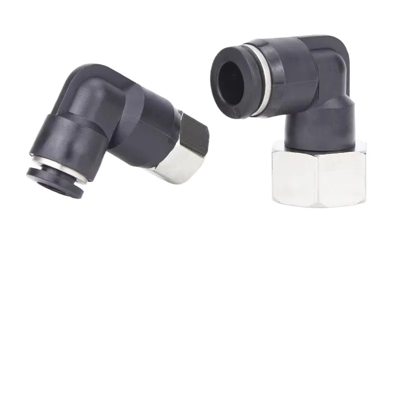 Pneumatic Push In Elbow Fitting PLF Male Thread 6mm 8mm 10mm 12mm - 01 02 03 04 Air Tube Connector