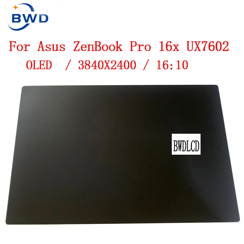 OLED Laptop LCD Screen For ASUS Zenbook Pro 16X UX7602Z UX7602 display 16 Inch 4K LCD Touch Screen Assembly