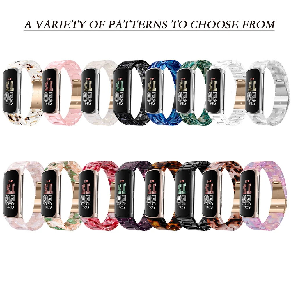 حزام الراتنج للشحن 6 5 الفرقة خفيفة الوزن تنفس قابل للتعديل للطي مشبك حزام (استيك) ساعة اكسسوارات ل Fitbit Charge 5 6