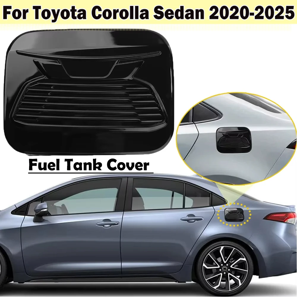 

Sporty Auto Decorative Cover For Toyota Corolla Sedan 2020-2025 Fuel Tank Cover Trim Oil Gas Cap ABS Exterior Accessory