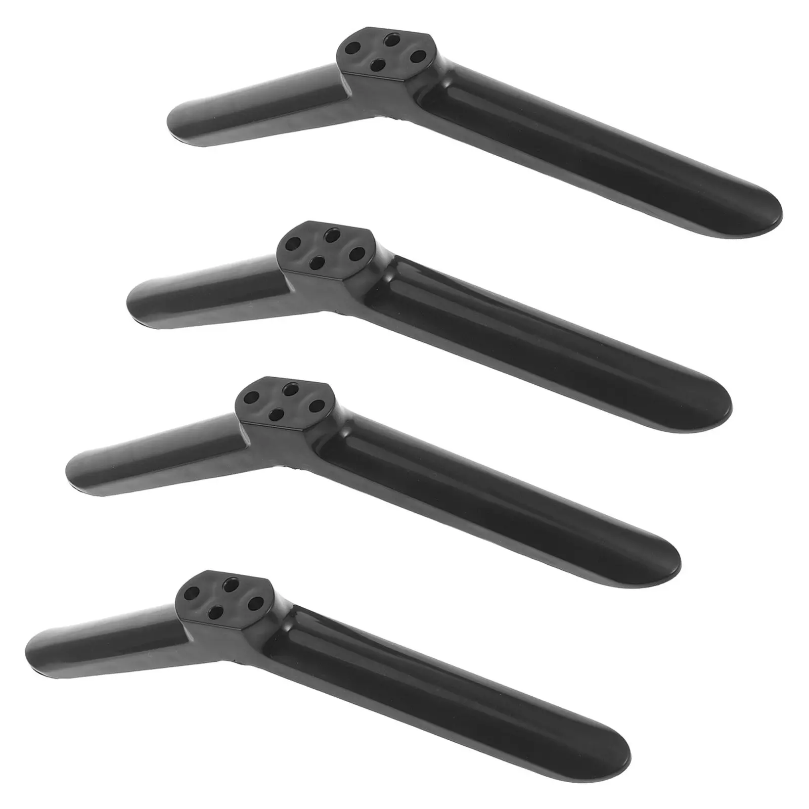 2 Pairs Television Monitor Mount Stand Flat Screen Tv Modern for Pedestal Rack Plastic Legs