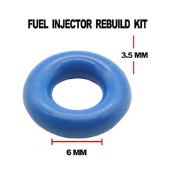 Zestaw uszczelek do wtryskiwaczy paliwa, 100 szt., 6x3.5mm, gumowe orings, zestawy naprawcze wtryskiwaczy paliwa do wtryskiwacza VW Audi Bosch, 06H906036G