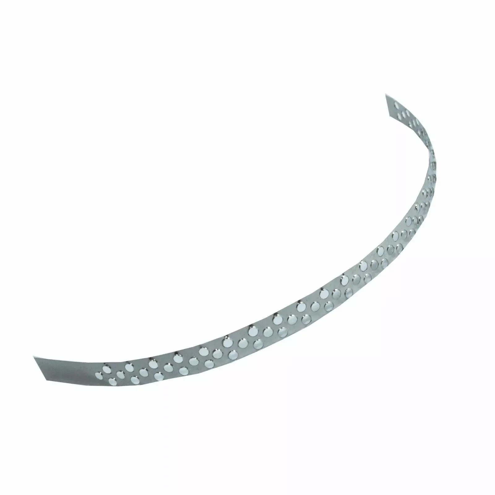 Dental Perforated Metal Polishing Strips For Plaque Tartar Removal Stainless Steel 12 PCS