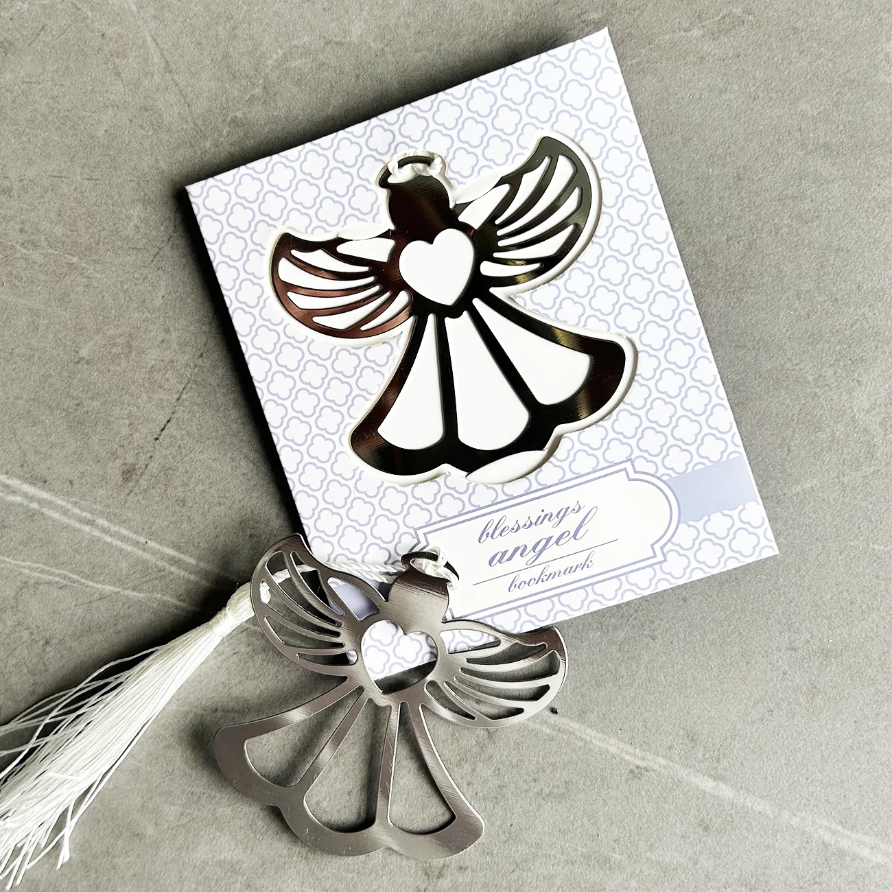 50 Elegant Silver Metal Bookmark Favors - Unique Small Gifts for Weddings, Bridal Showers, Baby Showers, Graduations, Bapti