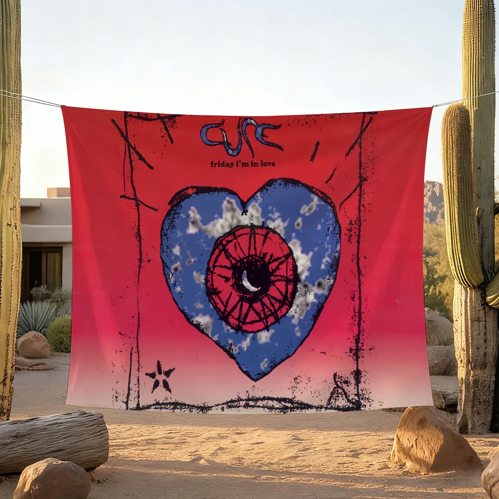 Rock The C-Cure-Band Music flag For Living Room Home Dorm Decor Wall Outdoor Camping Party Banner Gifts