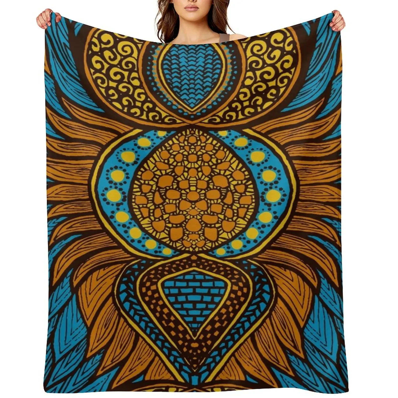 Tribal African Print Art Throw Blanket Decorative Sofa Bed linens Sofa Throw Weighted Blankets