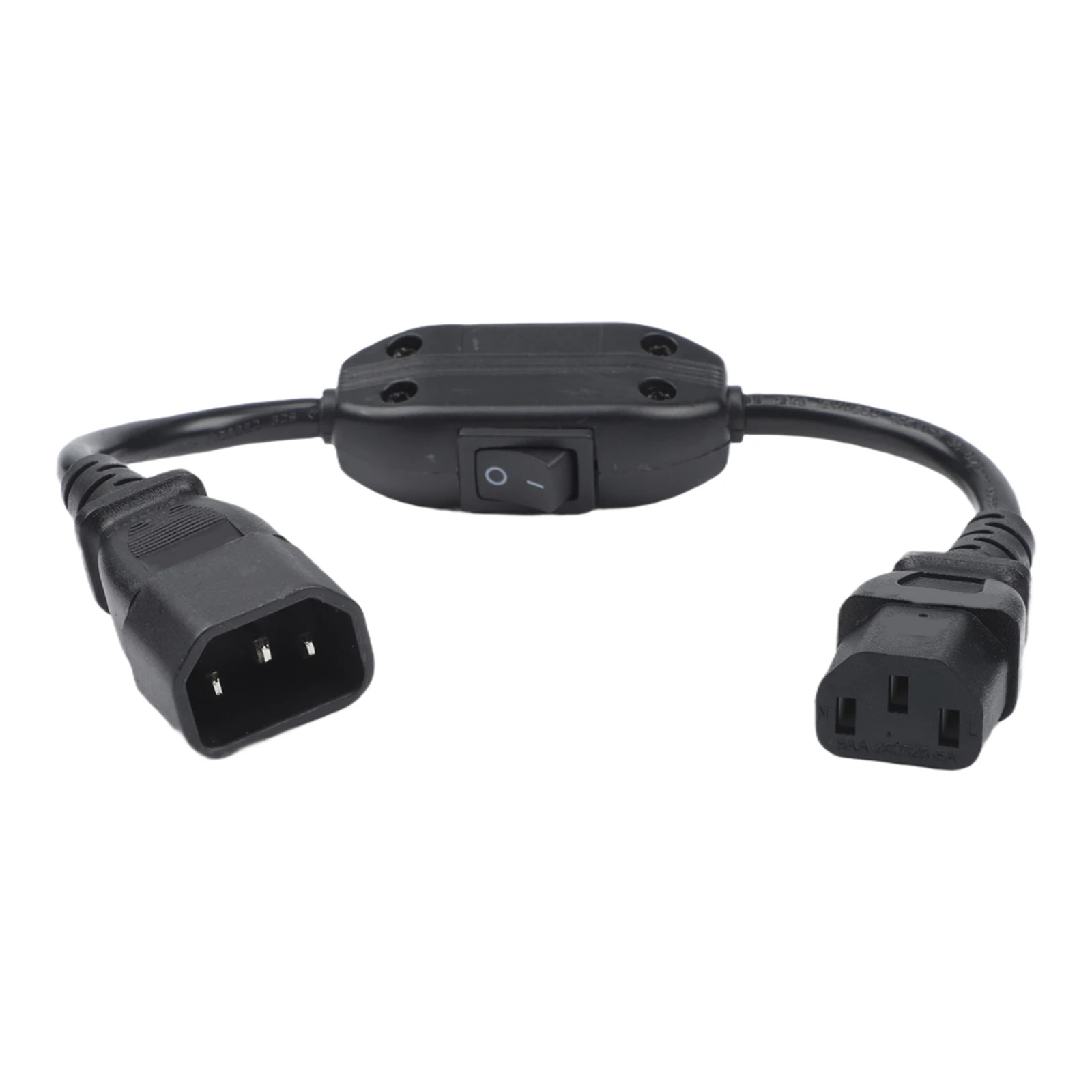 30cm C1/C/13 Extension Power Cord With 10A On Off Switch IEC320 Cable For Computer Monitor Server U/PS Rice Cooker For Kettle