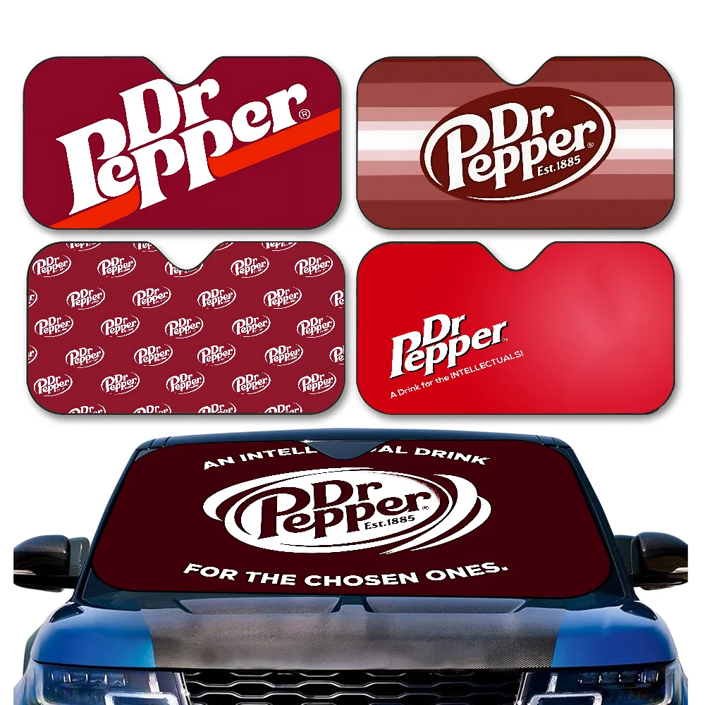 D-Dr P-Pepper Windshield Sunshade Anime Cute Car Front Windshield 70x130cm Sun Visor Heat Reflector