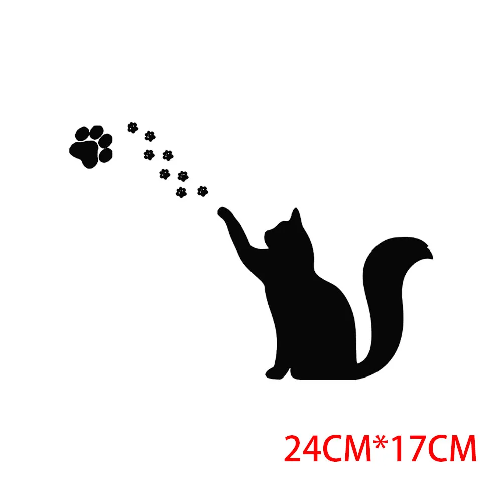 Cartoon Cat Paw Print Dog Paw Print Heat Transfer Fashion Appliques for Clothing Thermo Sticker  Appliques for Clothing Patch