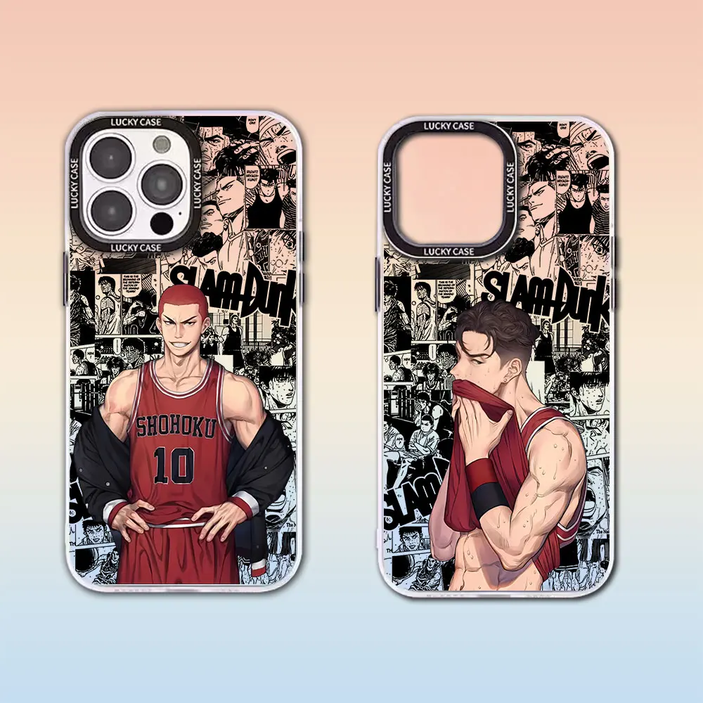 Slam Dunk Japan Comic Phone Case for OPPO Realme 3 5 7 9i 10 11 Pro C12 C15 C20 C31 C33 C35 5G Matte Aurora Laser Gradient Cover