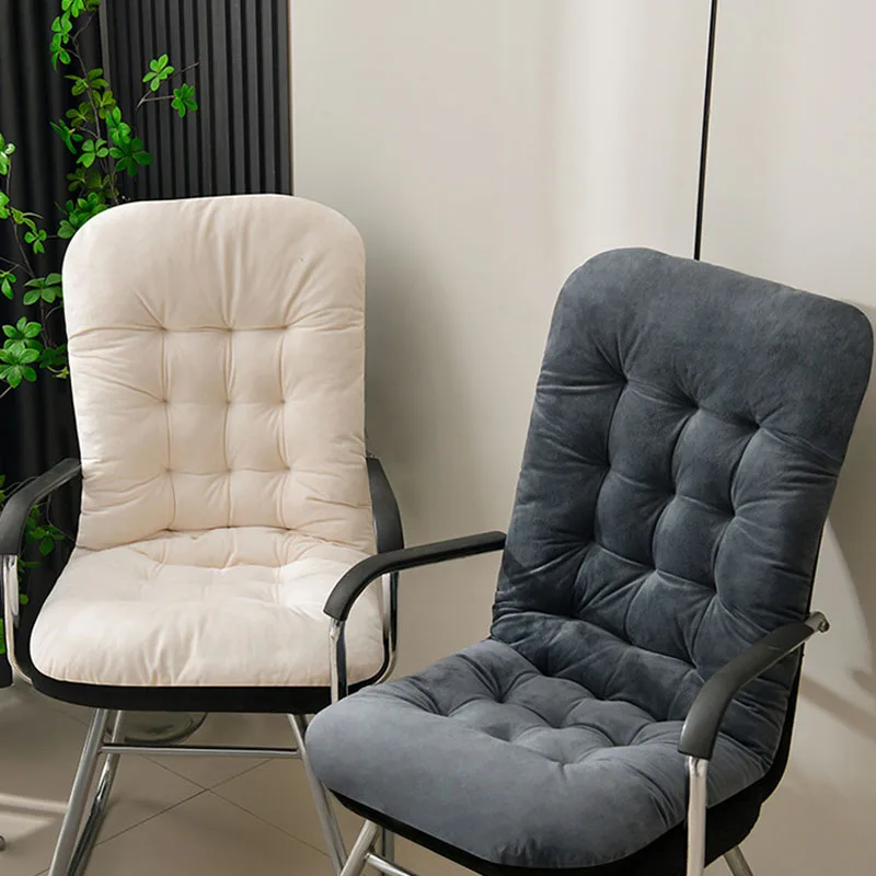 Super Soft Crystal Velvet Lounger Chair Pad 45X94Cm Solid Warm Non-Slip Hip Pad for Office Winter Sedentary Artifact with Strap