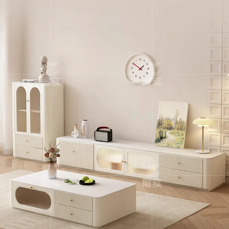 

TV Cabinet Living Room Floor Standing Solid Wood Small Sized Storage Cabinet Coffee Table TV Cabinet Living Room Furniture