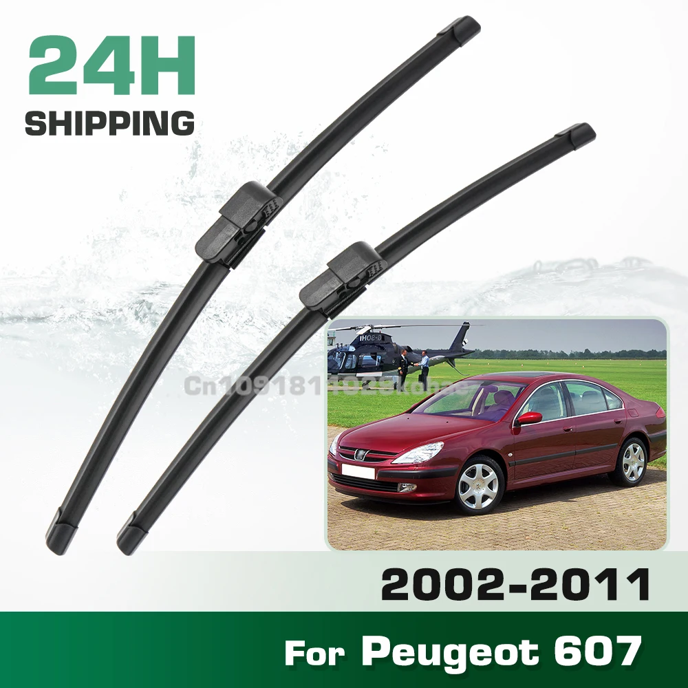 

For Peugeot 607 2002-2011 2003 2004 2005 2006 2007 2008 2009 2010 LHD&RHD Front Wiper Blades Windshield Windscreen Window 26"22"