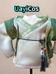 Handsome Vintage Ancient Green Hanfu Costume Suit Cosplay No Attribute For 20cm Plushies Doll Clothes Outfit Accessories Toy Kid