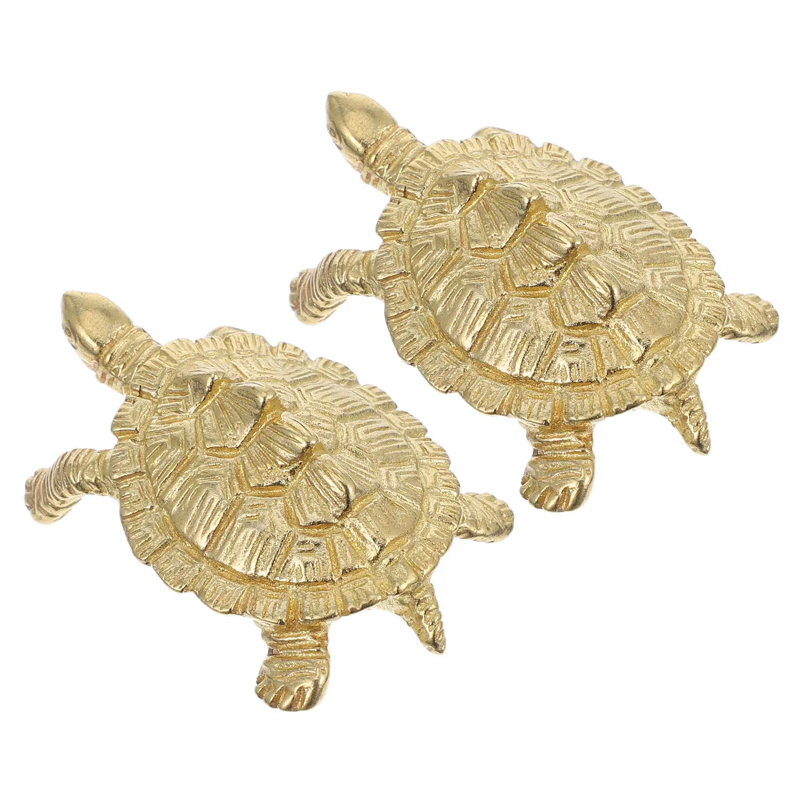 2Pcs Brass Animal Cabinet Door Handles Turtle Knobs Brass Pulls for Drawer Wardrobe Dresser Cabinet Hardware
