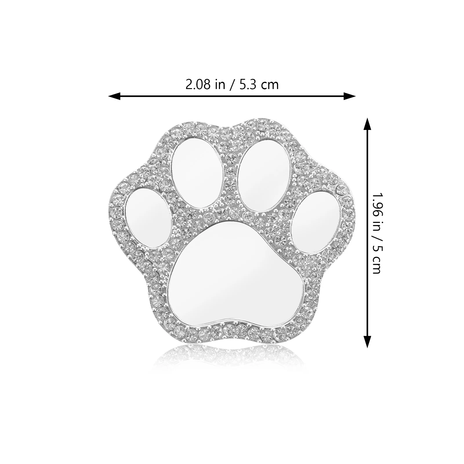 Paw Mirror Rhinestone DIY Phone Case Decor Crystal Adornment for Cell Cover Accessories Multi-Functional Shiny