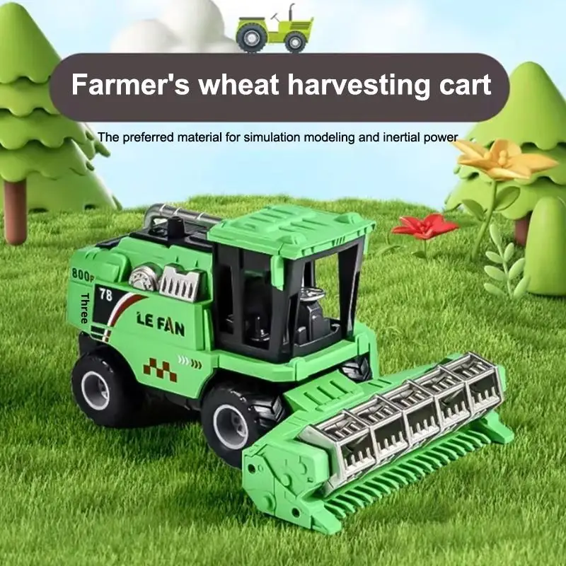 1 stks simulatie boerderij oogstmachine speelgoed kinderen boer traagheid voertuig speelgoed klassieke speelgoed wrijving aangedreven voor kinderen geschenken