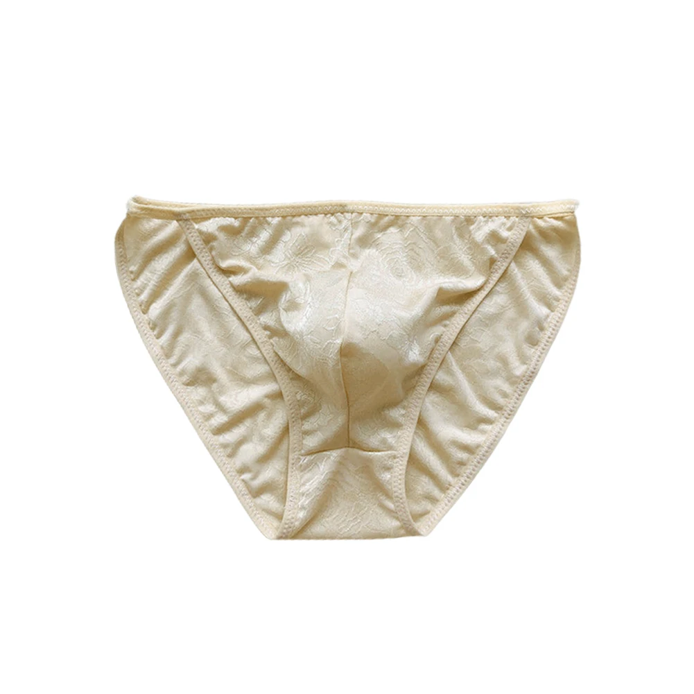 Comfort Traspirante Mutande da uomo in seta di ghiaccio Slip da uomo Slip traspiranti per tutte le stagioni Comodo modello da uomo in seta di ghiaccio