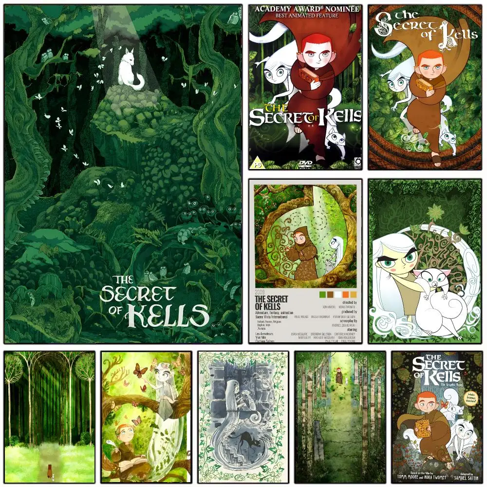Animated Movie T-the Secret of Kells Poster Modern Home Decoration Interior Design & Contemporary Wall Art Collection