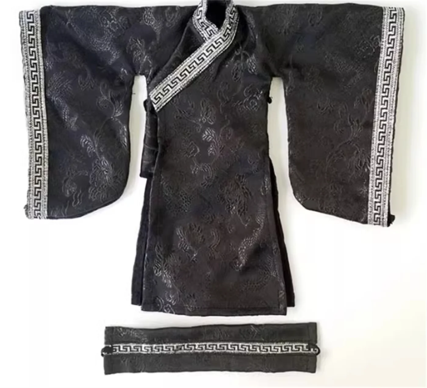 

1/6 Male Clothes Ancient soldiers Loose sleeved robes, Shirt Long Black clothes outfit For 12" Action Figure Body Toys
