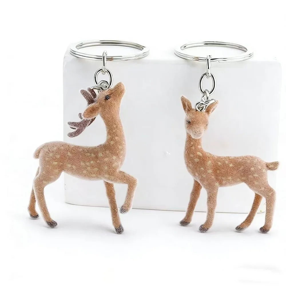 Versatile Portable Christmas Elk 3D Korean Style Phone Charms Handmade DIY Bead Case Christmas Gift