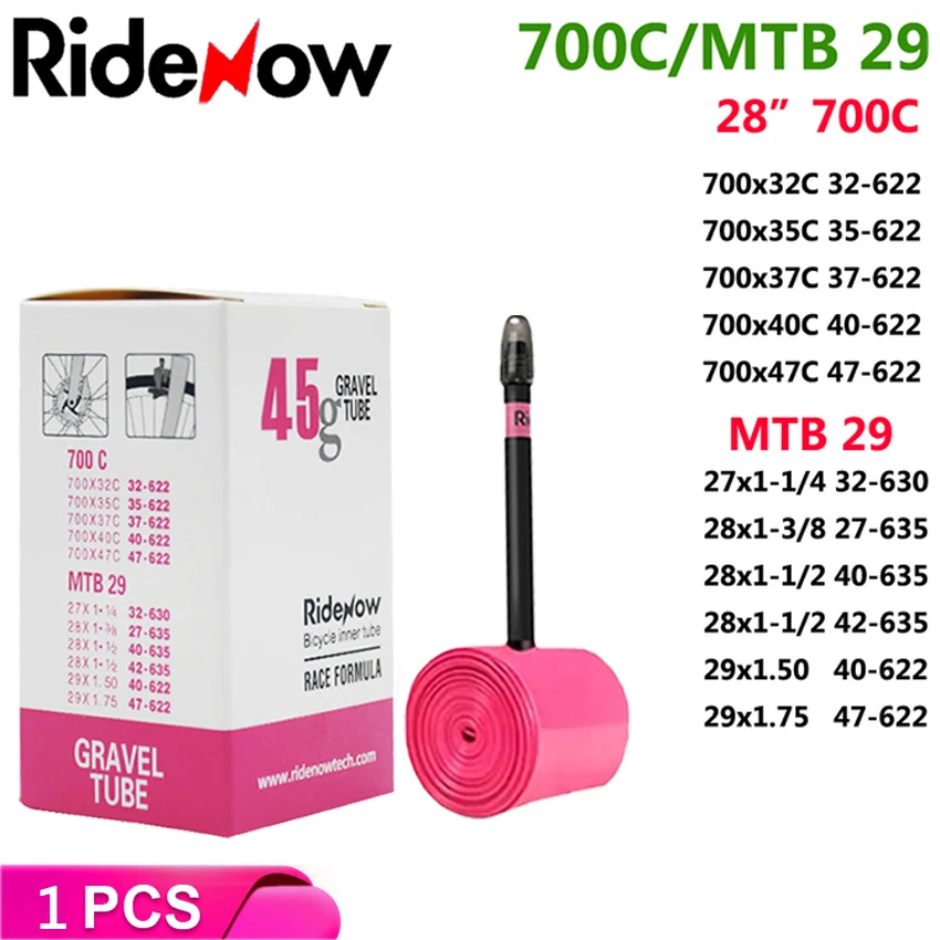 RideNow ROAD Fiets TPU Binnenband 700x18 23 25 28 30 32 Band Camera gravel MTB 29x1.5 1.75 Fietsband Fietsband Presta ventiel