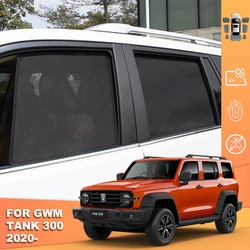 For GWM Wey tank 300 2021 2022 2023 2024 Magnetic Car Sunshade Shield Front Windshield Curtain Rear Side Baby Window Sun Shade