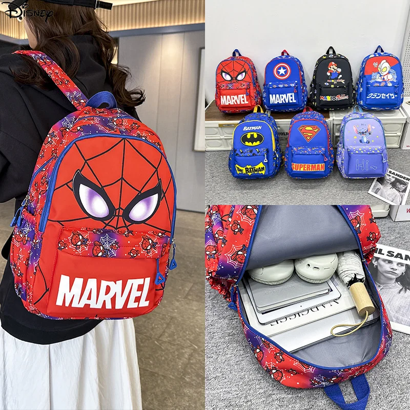 

2024 New Disney Cartoon Schoolbag For Pupils Aged 3-6 Years Old, Cartoon Fashion Backpack For Boys And Girls In Kindergarten.