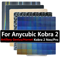 For Anycubic Kobra 2 /Neo/Pro/Go Build Plate 230x230mm Double Side PET PEO PEI Sheet Print Bed Sheet for Artillery Genius/Hornet