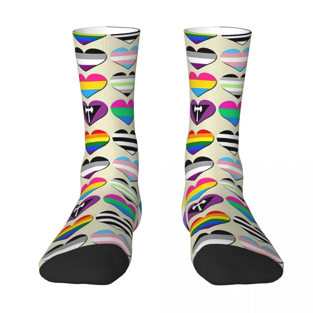 LGBT Pride And Heterosexual Flags Adult Socks Unisex socks,men Socks women Socks