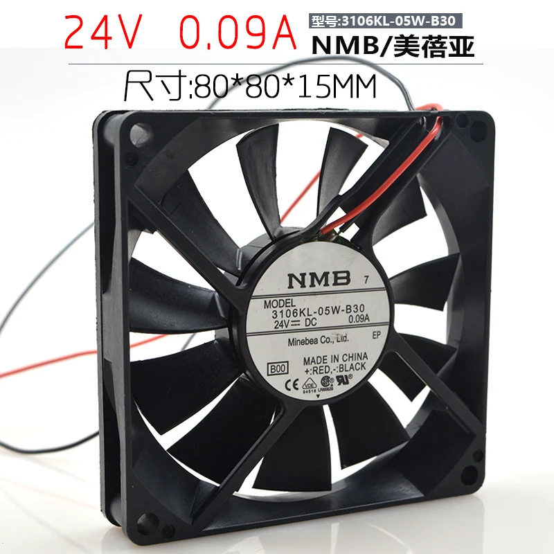 

Kl 3106-05 w - B30 - B00 24 v 0.09 A 8015 8 cm 2 line cooling fans