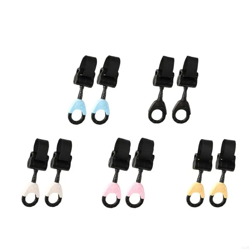 

N1HB Plastic Strollers hook with Multifunction Styles Convenient Round hook Strollers Accessories Plastic Hook for Everyday