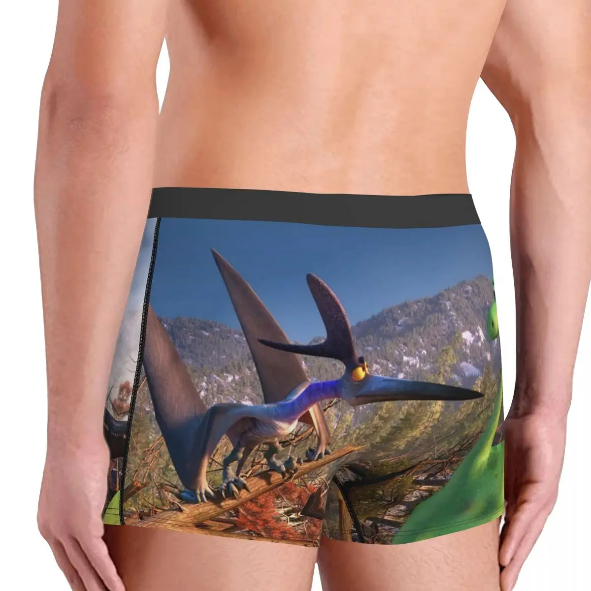 Arlo And Spot Disney The Good Dinosaur Underpants Homme Panties Male Underwear Comfortable Shorts Boxer Briefs