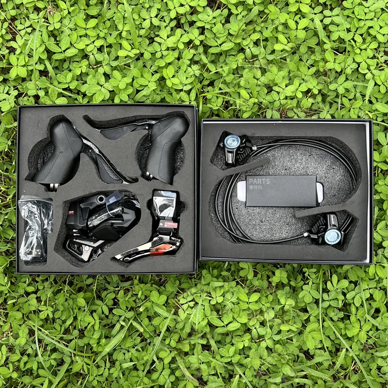 

Wheeltop eds tx Беспроводной электронный шоссейный велосипед Groupset 7-14S Карбоновый обод/дисковый тормоз, совместимые переключатели, передний и задний переключатель