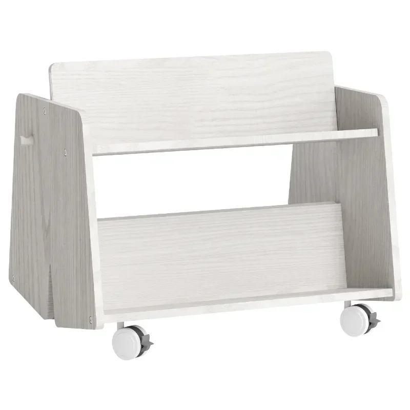 Mobile bookshelf, small pants picture book rack, children's and baby storage rack, shelf with wheeled trolley