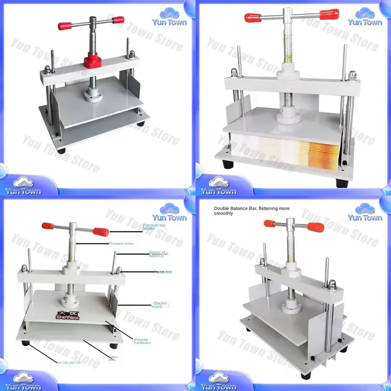 A4 Manual Binding Machine for Office School Business Education Flat Paper Book Document Stamp Embossing Machine Binding Tool