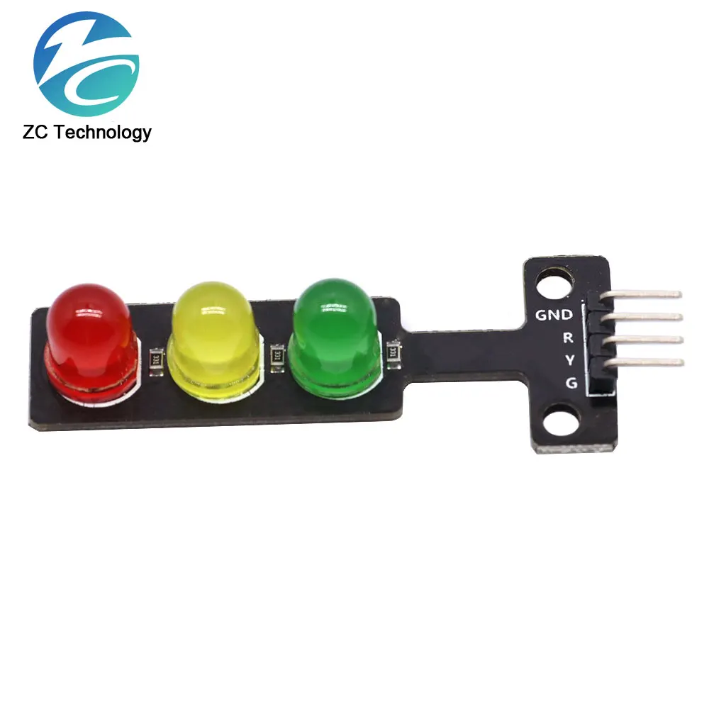 Mini 5V Traffic Light LED Display Module for Arduino Red Yellow Green 5mm LED RGB -Traffic Light for Traffic Light System Model