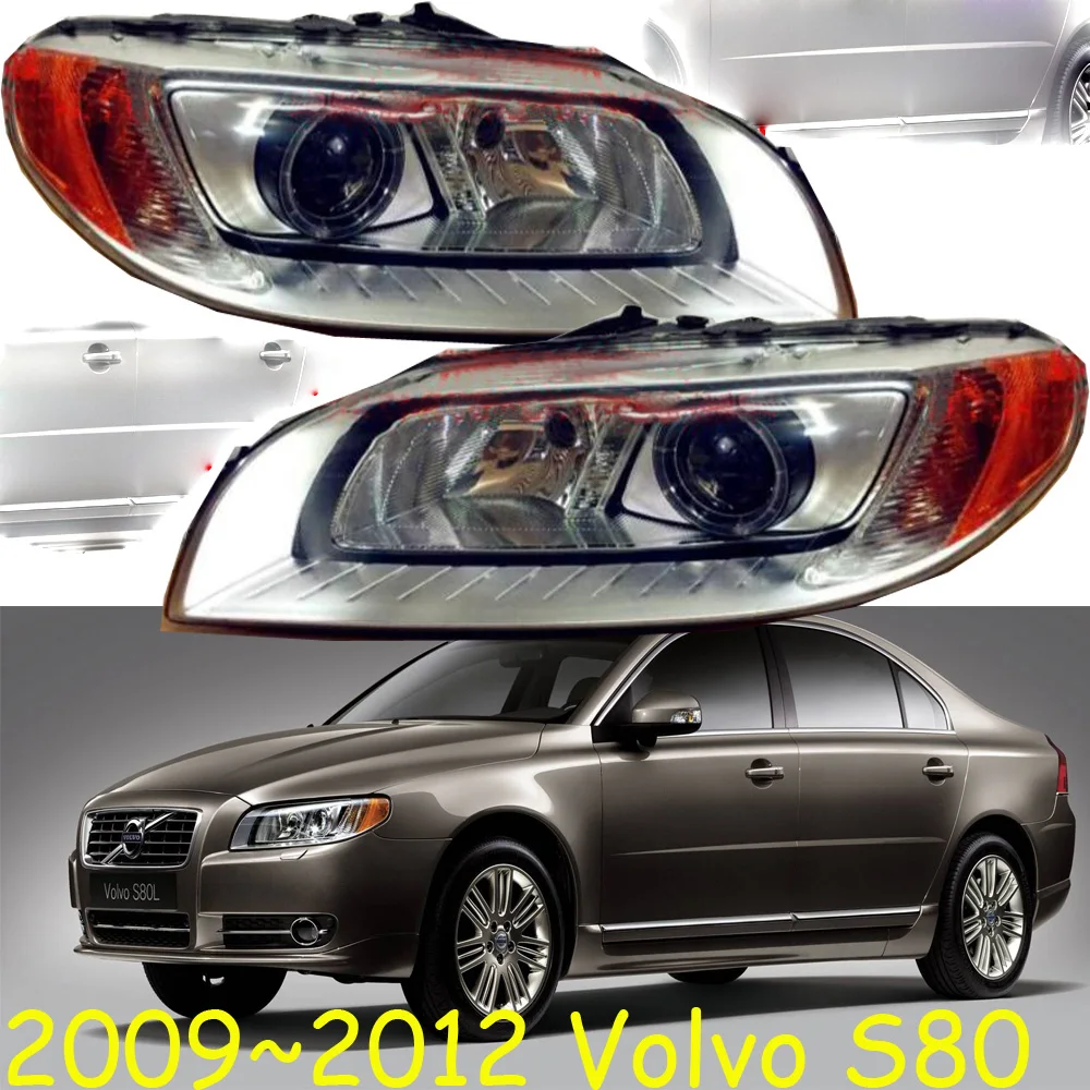 1pcs car bumper headlamp For Volvo S80 headlight 2009~2012y car accessories head lamp for  Volvo S80 fog lamp