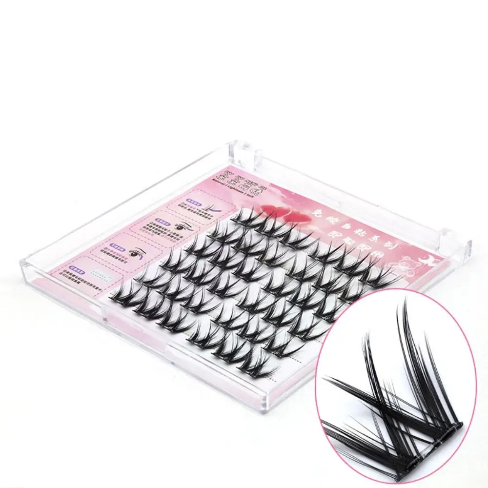 Sweet Glue-Free Fake Lashes Soft Long Lasting Self-adhesive False Eyelashes DIY Resuable Segmented Eyelashes Bundles Make Up