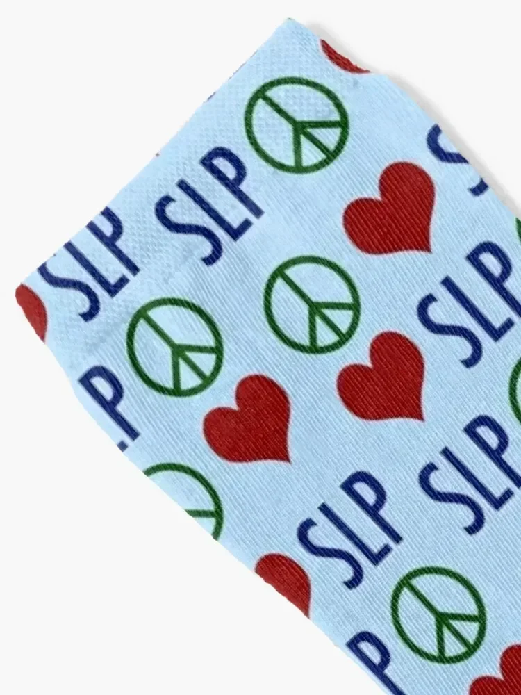 Peace Love Speech Language Pathology Socks christmas gifts Lots man funny sock Socks Female Men's