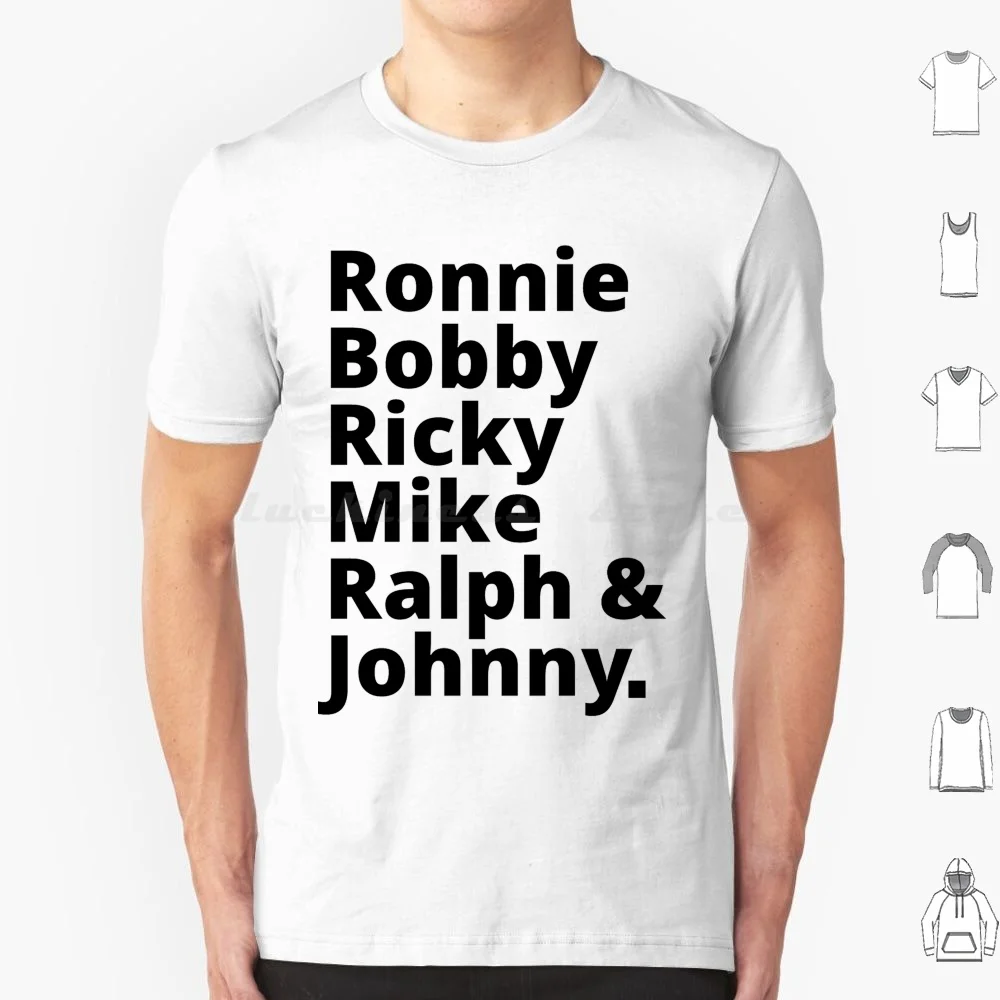 New Edition Ronnie Bobby , Ricky , Mike , Ralph And Johnny T Shirt Big Size 100% Cotton New Edition Ronnie Bobby Ricky Mike