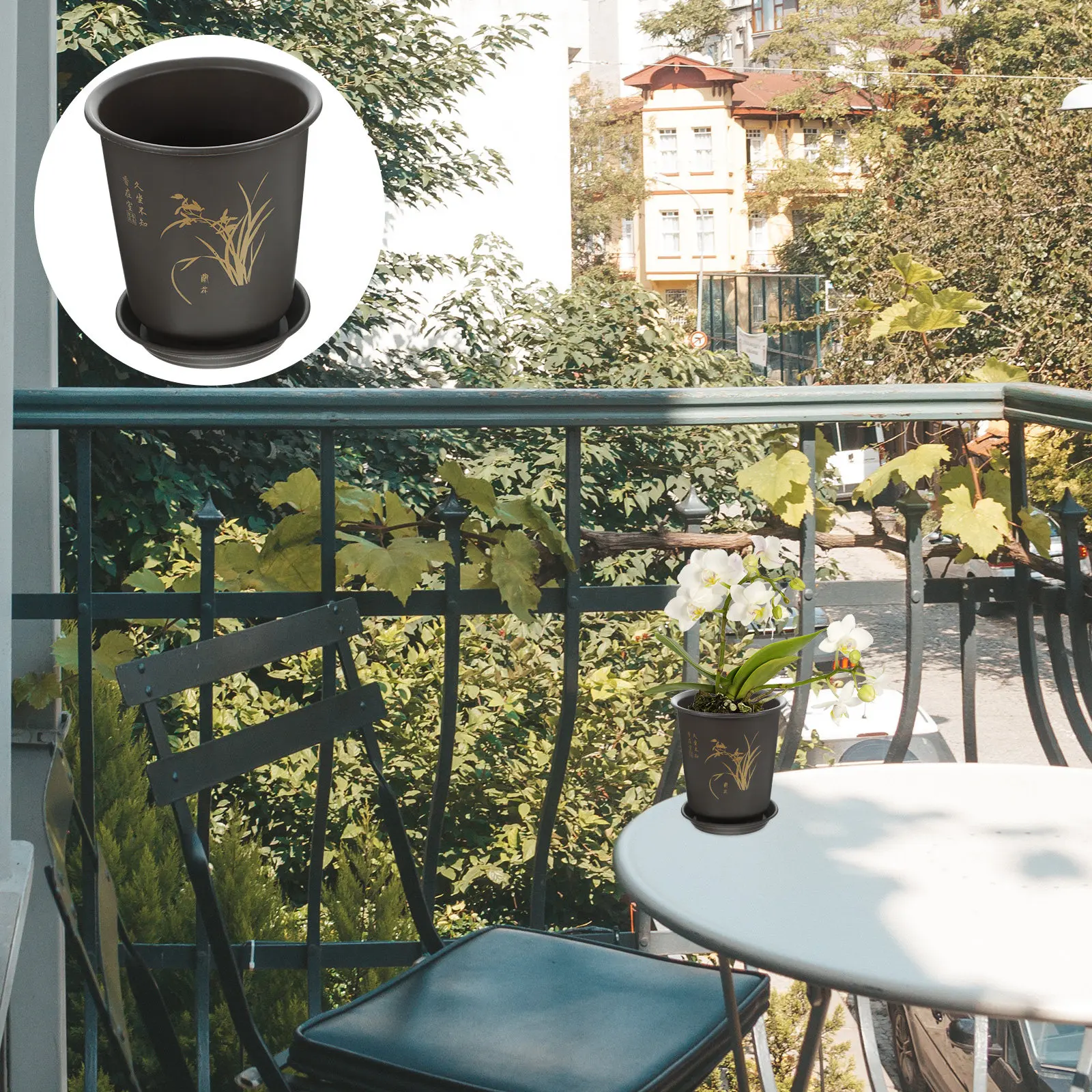 Orchid Planter Pot Plastic Flowerpot with Drain Hole for Indoor Plants Household Flower Planting Pot Orchid Flower Pots