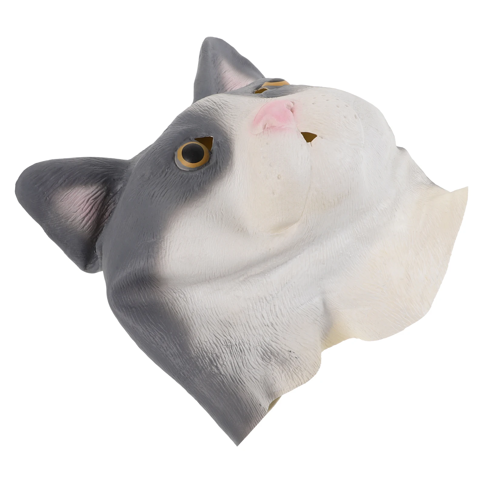 

Halloween Cat Head Latex Rubber Unique Design Realistic Animal Mask Comfortable Fit Halloween Party Supplies Cosplay Costume