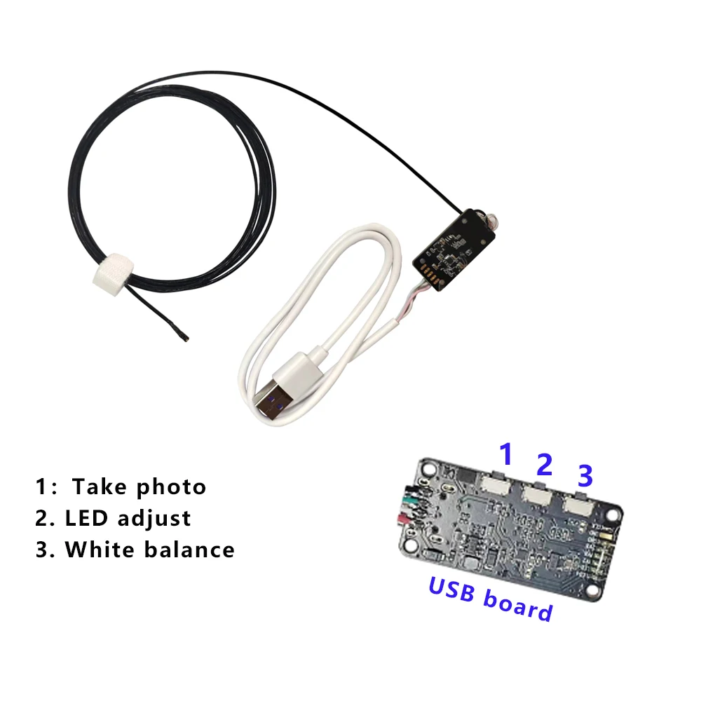 Micro Size 1MP 1/9inch OV9734 Sensor Separate Endoscope Camera Module 3.9mm for Medical
