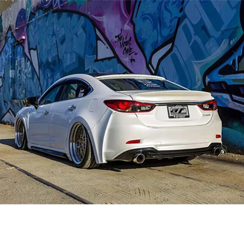For JDM Wing Spoiler Mazda 6 ABS Material CAR Trunk  Rear Lip Decorative M6 Accessories Refit Body Kit 2014-2019