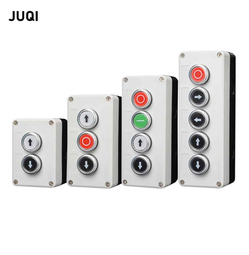 New with arrow button witch control box 2/3/4/5 hole button box industrial switch box waterproof button control box