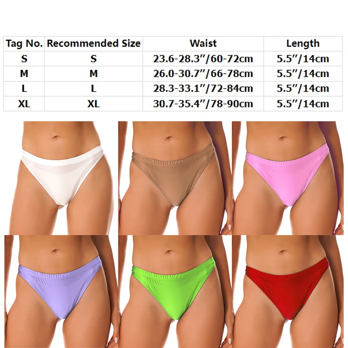 Leggings corti lucidi da donna Pantaloni corti elasticizzati a vita alta ultrasottili Tronchi da surf Costumi da bagno per piscina da spiaggia Cicli da bici Pantaloncini attillati