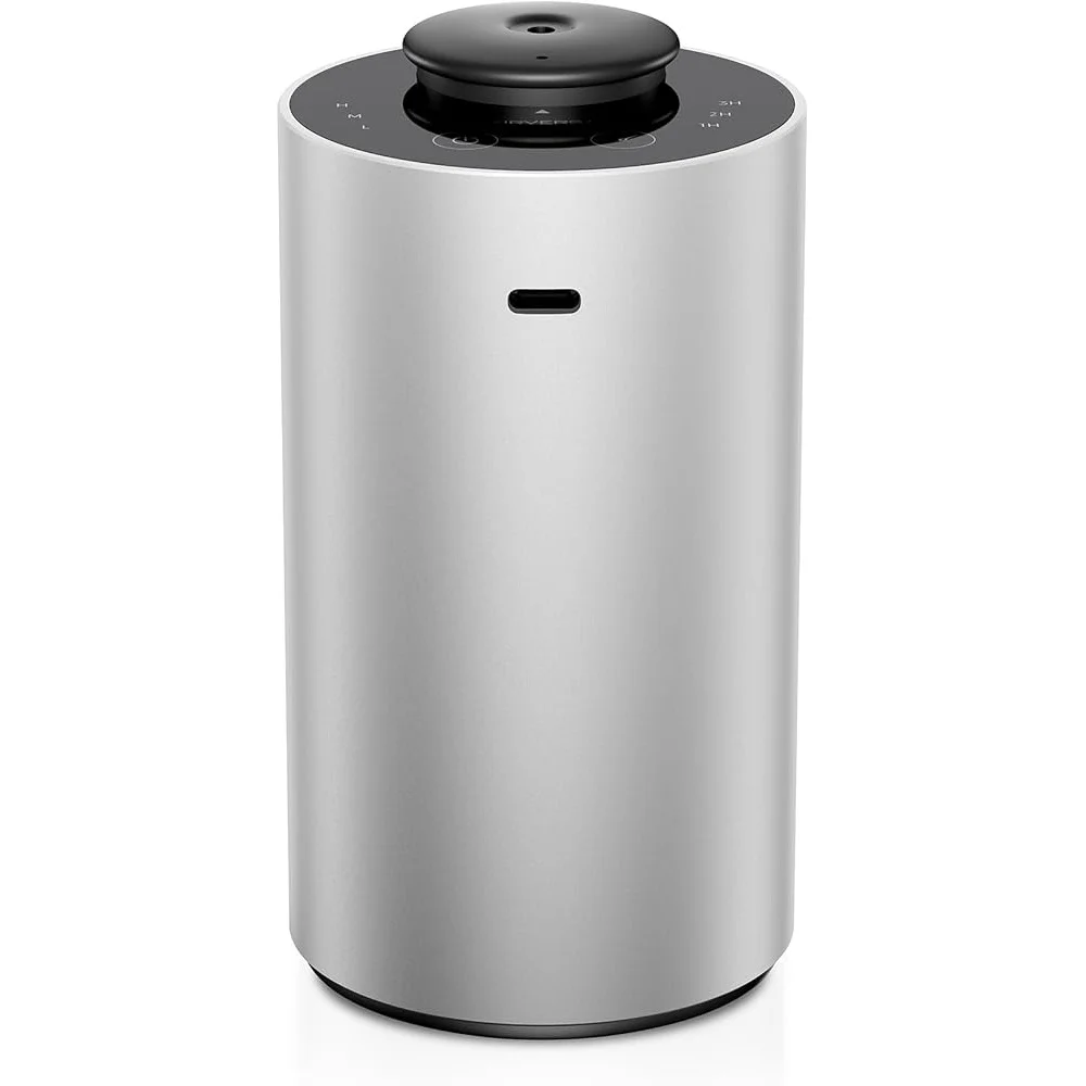 Difusor de aceites esenciales sin agua, máquina aromática para aromaterapia con 3 configuraciones de temporizador y niveles de niebla, uso en el hogar, la Oficina y el coche